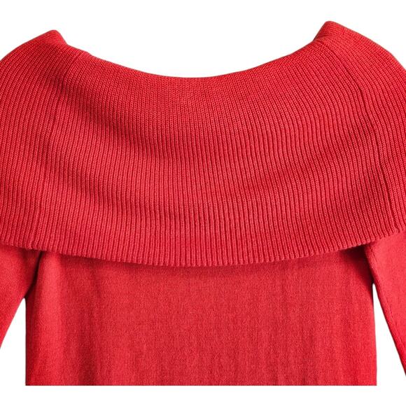 LILLY PULITZER Women's S Christin Sweater Picante Coral Hint of Cashmere 32" - Picture 5 of 7